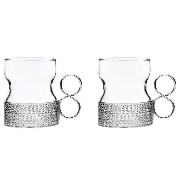 Vintage Set of 4 Littala Tsaikka Finland tea / coffee glasses Timo Sarpaneva - Picture 4 of 9